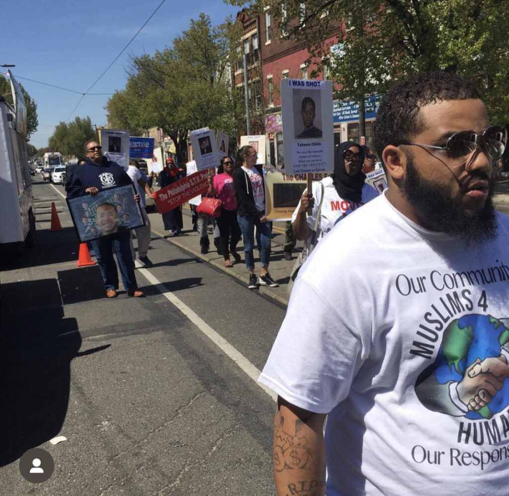 Community march participant
